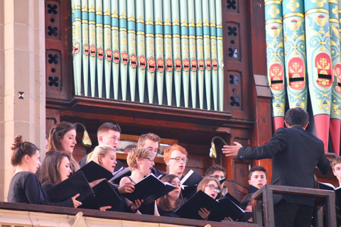 Conducting Ad Solem at Holy Name Church